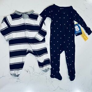 Gerber Baby 0-3 Months and Burt’s Bees Baby Newborn Footed Sleepers